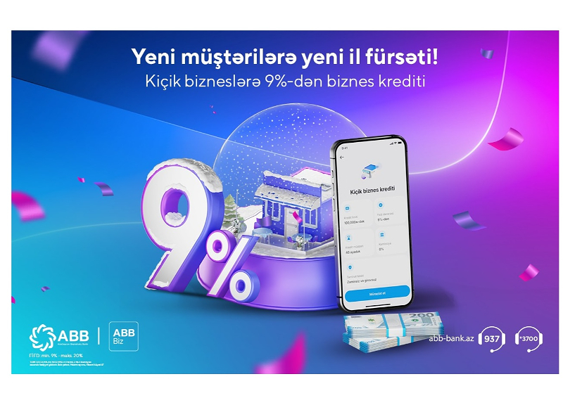 ABB Biz-də qeydiyyatdan keçib Mobil POS istifadə et, kiçik biznes üçün 9%-lə kredit al!